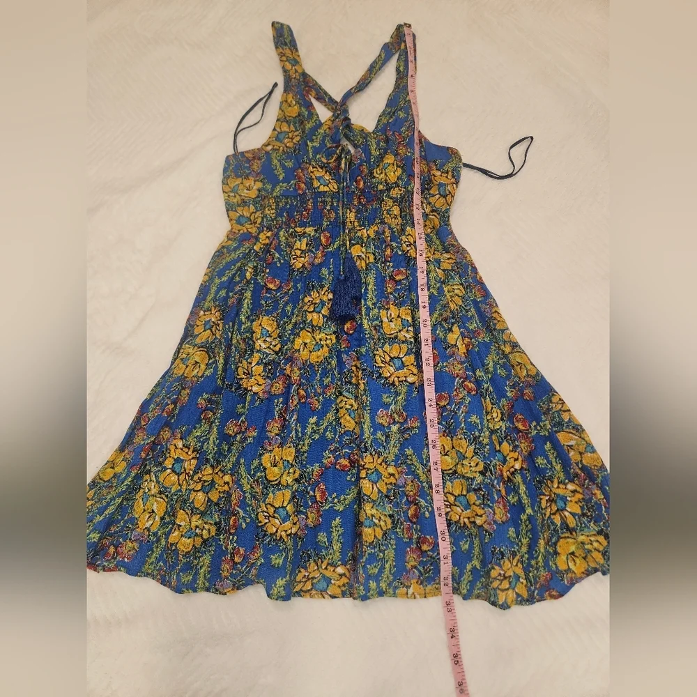 Free People Washed Ashore Floral Strappy Romantic Sundress Size XS - Picture 7 of 10